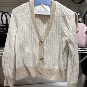 Jessica Simpson Cream and Tan Sweater
